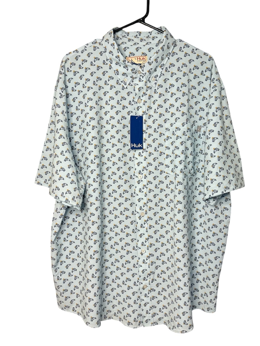 NWT Men’s Huk Fishing Kona Short Sleeve Button Down Shirt